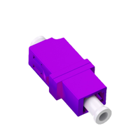 Adaptador de Fibra Óptica LC Simplex LC/PC Monomodo SMF, Conector Compatible con SX, Acoplador de Fibra Óptica