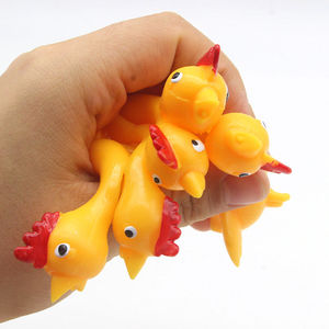 Juguetes de pollo volador elásticos de TPR, pollos de goma para tirar con la resortera, juguetes de pollo volador elásticos para los dedos, para niños, recuerdos de fiesta - Product Image 3