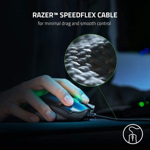 ราคาขายส่งแท้ 100% มีสินค้าในสต็อก เมาส์เกมมิ่ง Razer DeathAdder V2 แบบมีสาย Optical RGB - สีดำ - Product Image 3