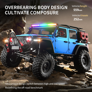 Coche Teledirigido Todoterreno RC Rock Crawler RTR 2.4G, Escala 1:10, Totalmente Proporcional, HB R1011~R1016, Control Remoto 4WD, Alcance de 100M, Interior/Exterior - Product Image 2