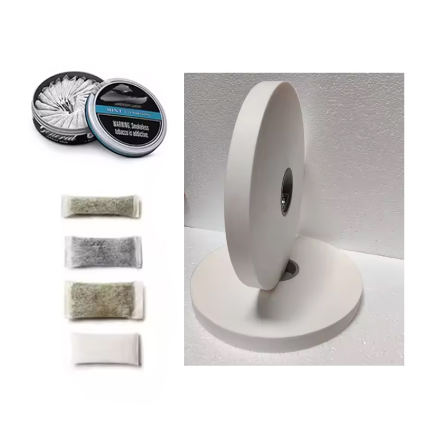 Rouleau de papier filtre Snus tissu non tissé 20 35 Gsm emballage Snus tissu non tissé Snus