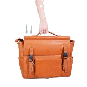 Sac à bandoulière pour appareil photo numérique, grande capacité, imperméable, en nylon marron, personnalisé, très vendu par l'usine BSCI, idéal pour les voyages. - Product Image 1