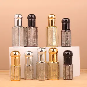 Free samples 3ml 6ml 12ml cosmetic essential oil packaging glass perfume containers roller bottle