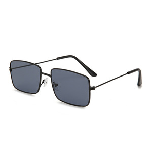 Montures de lunettes rectangulaires dorées, monture complète, unisexe, tendance mode, protection UV385, type 3, verres AC, origine Jinhua - Product Image 4
