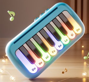 Nouveaux modèles d'instruments de percussion en gros : Jouet musical électronique en plastique à effets sonores, motif dessin animé, type piano - Product Image 5