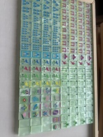 En stock YGARDEN GLOW - MATCHA PEARL Tuiles de Mahjong Américain 160 Pièces en Acrylique pour Casino, Jeu d'argent, Portable, Voyage, Mahjong Américain