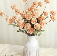Fleurs de chrysanthème en soie faites à la main, design moderne, accessoires de décoration pour mariage et jardin, longue durée, toucher naturel