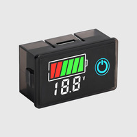 Tipe C USB DC8-100V 4829 Voltmeter Baterai Mobil Indikator Tingkat Pengisian Daya Meter Kapasitas Baterai Lithium Tampilan Uji LED Tester