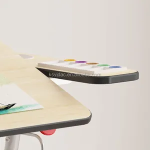 YJ 맞춤형 현대 연구 작은 학교 교실 아티스트 책상 수동 미술 책상 테이블