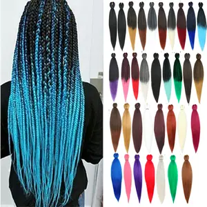 Divers types de cheveux pour tresses au crochet Extension de cheveux synthétiques faciles à tresser Jumbo