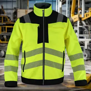 Vêtements de travail de sécurité haute visibilité Veste de travail réfléchissante en polyester et vêtements de construction pour adultes