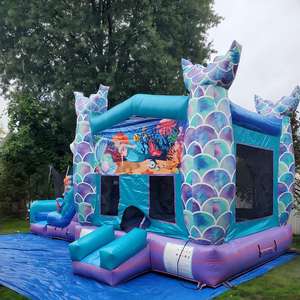 Château gonflable sirène avec toboggan - Product Image 6