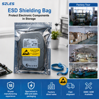 Sacs de protection ESD 6x8 pouces, sacs antistatiques refermables, protection antistatique robuste pour CPU, SSD, HDD, GPU, composants électroniques