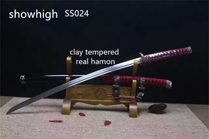Katana Tachi artisanal non affûté en plastique durable et bambou SS024 - Product Image 4