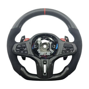 Volant de direction de voiture en fibre de carbone Alcantara LED de qualité supérieure pour BMW G20 G28 G29 G30 G32 G38 G11 - Product Image 1