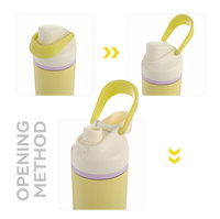 Botella de Agua Aislada al Vacío de Acero Inoxidable de 24 oz con Asa Flexible, a Prueba de Fugas, Libre de BPA, Apta para Lavavajillas, Lista para Acampar