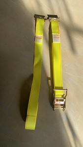 <span class=keywords><strong>2</strong></span>インチヘビーデューティーイエローEトラックラチェットストラップスプリングE継手付き - Product Image 5