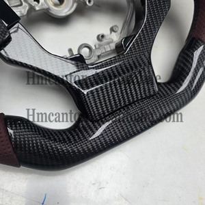Empuñadura de Fibra de Carbono y Cuero Perforado de Alta Calidad para Volante de Auto Lexus IS250 IS350 ES ES300 GS GS350 NX CT200 RC - Product Image 6