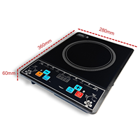 Cuisinière infrarouge multifonctionnelle portable en céramique électrique de qualité alimentaire pour un chauffage uniforme