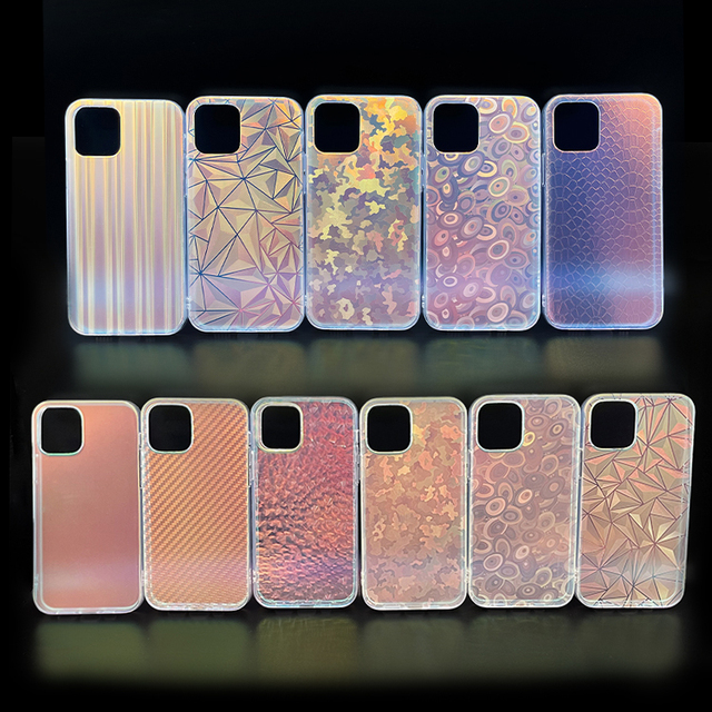 Vacuum Plating Protective Cover IMD New Design Hologram Laser Gradient Anti-Scratch Shockproof Phone Case for iPhone 13 12 Pro