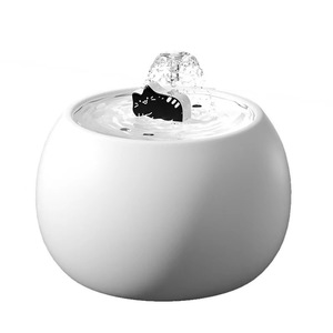 Fontaine à eau pour chat en céramique 1,5 L, circulation automatique, fonctionnement silencieux, pour animaux d'intérieur - Product Image 2