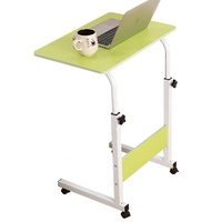 Mesa de escritorio con altura ajustable para ordenador portátil, escritorio con diseño móvil para el hogar