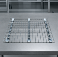 Plateau en treillis métallique évasé pour rayonnage à palettes, plateau en treillis galvanisé robuste pour poutre en boîte, poutre en C, rayonnage d'entrepôt