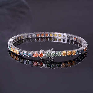 Stunning Moissanite Diamond Bracelet With Brilliant Sparkle Sleek Sophisticated Design Ideal For Everyday Wear Or Special - Product Image 3