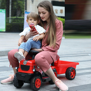 Tractor CAR53 <span class=keywords><strong>con</strong></span> Cubo, Coche Eléctrico <span class=keywords><strong>Infantil</strong></span> de Gran Tamaño <span class=keywords><strong>con</strong></span> Capacidad para Cuatro Personas, Coche de Carga <span class=keywords><strong>con</strong></span> Cuatro Ruedas, Coche Eléctrico para Niños - Product Image 6
