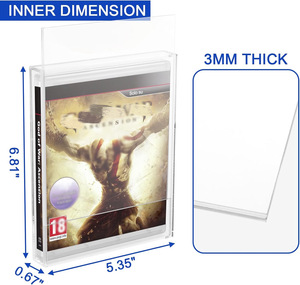 Wholesale <b>Wall</b> Mountable Acrylic Game <b>Case</b> Clear Dust‑Proof <b>Display</b> Box For Game Disc Organizer - Product Image 2