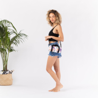 Personnalisé Étanche Lavable Dupont Tyvek Papier Baril Sacs À Bandoulière Durable Mini Weekender Plage Voyage Sac De Sport