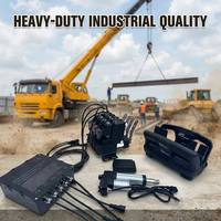 Kit de Válvula Hidráulica Proporcional Inalámbrica de Grado Industrial de 12V 24V y 4 Secciones para Grúa de Camión con Control Remoto por Radio