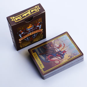 Cartes Oracle personnalisées d'usine Surface de bordure dorée Emballage personnalisé Tarot <span class=keywords><strong>Mots</strong></span> clés Vérité cachée Cartes à jouer Oracle - Product Image 6