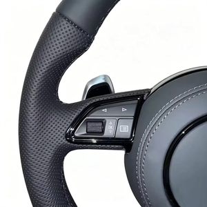 Volant en cuir pour <span class=keywords><strong>Audi</strong></span> A3 Q3 C6 TT S4 RS5 RS3 R8 Q5 S5 B9 8V B8 A6 S3 A7 A5 A4 C7 A6 A8-Sport - Product Image 4