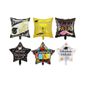 Palloncini all'ingrosso popolari spagnoli da 18 pollici, personalizzati in lamina, <span class=keywords><strong>a</strong></span> stella e quadrati, durevoli, per decorazioni <span class=keywords><strong>a</strong></span> <span class=keywords><strong>tema</strong></span> di <span class=keywords><strong>feste</strong></span> di laurea - Product Image 3