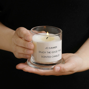 Pots de bougie en verre cristal en forme de cloche ronde claire cire de soja parfumée pour mariage <span class=keywords><strong>d</strong></span>écor de noël avec couvercle en <span class=keywords><strong>d</strong></span>ôme de verre - Product Image 4