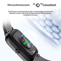 Smartwatch CX3 per Chiamate e Monitoraggio Sportivo, Frequenza Cardiaca ad Alta Precisione, Ossigeno nel Sangue, Display TFT, Braccialetto Impermeabile in Silicone