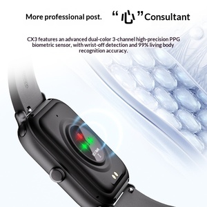 Montre connectée CX3, appel Bluetooth, surveillance sportive, fréquence cardiaque haute précision, oxygène sanguin, bracelet étanche - Product Image 4