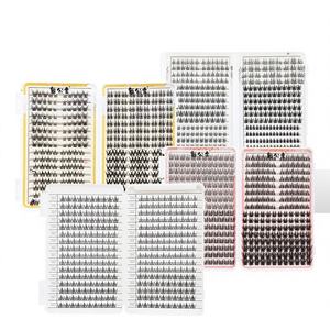 Pestañas Postizas Semi-Artificiales de Fibra, Empaquetado en <span class=keywords><strong>Libro</strong></span>, Venta al por Mayor de Fábrica, Suministro Estable, Segmentadas, Autoadhesivas en Abanico - Product Image 1