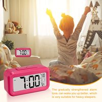 Reloj Despertador Digital Electrónico Creativo con Sensor de Luz Nocturna, Pantalla LED de Temperatura, Función de Repetición, Diseño Bohemio - Regreso a Clases