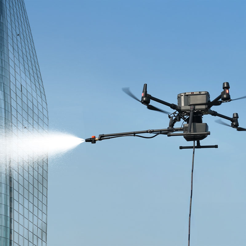 Foxtech T50 Tethered Cleaning System for DJI M300 M350 M400 Window Cleaning Drone UAV Fully Automated Multi Angle Cleaning