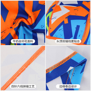 Qianqianwo Cycling Face Mask Summer Breathable Mesh Outdoor Sports Unisex Head Cover Printed Sun Protection Helmet Liner - Product Image 3