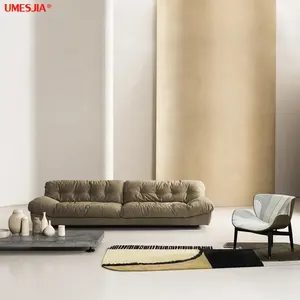 الايطالية الحديثة أريكة لغرفة المعيشة بلوري جلد 3 مقاعد أريكة أريكة ميلانو
