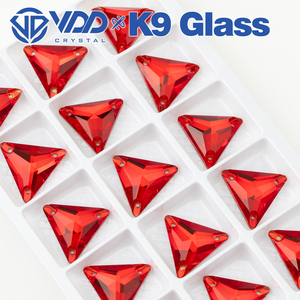 VDD S109 <span class=keywords><strong>Siam</strong></span> <span class=keywords><strong>Triangle</strong></span> หิน K9แบบ flatback ประดับด้วยกระจกพลอยเทียมสำหรับตกแต่งเสื้อผ้า - Product Image 3