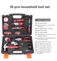 KAFUWELL H3241A 38 pièces, ensembles d'outils à main professionnels, matériel domestique bon marché, boîte en Stock