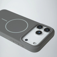 Coque en Silicone Magnétique pour iPhone 17 Pro Max avec Toucher Soyeux et Doux, Étui de Téléphone Anti-Choc avec Protection d'Objectif de Caméra