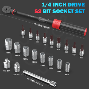 1/4 Inch Drive Click Torque <strong>Wrench</strong> <strong>Set</strong> <strong>Small</strong> Lightweight Inch Pound Torque <strong>Wrench</strong>, for Repair Tool - Product Image 2