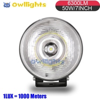 Led Driving Head Light 7 ''L High/low Beam Motocicleta Led Head Light 7inch LED DRL Lámpara antiniebla