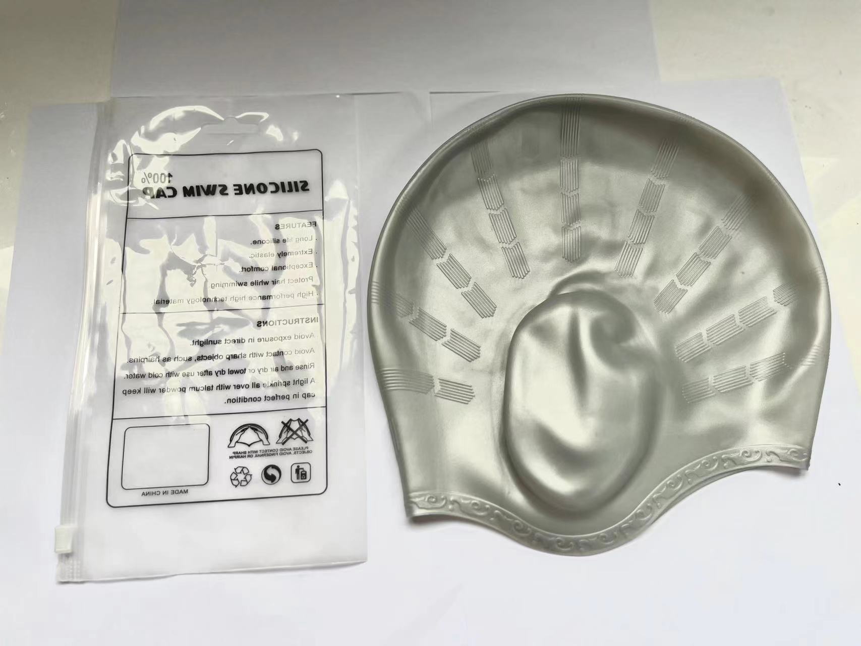 Capuchon de protection auditive gris - emballage de sac à fermeture éclair exquis