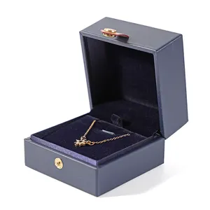 Emballage de bijoux en cuir PU de haute qualité étui à bijoux pour collier boucles d'oreilles bagues boîte à bijoux de luxe Logo personnalisé